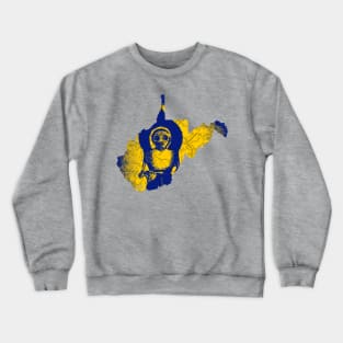 WV Monster #5 Blue and Gold Crewneck Sweatshirt